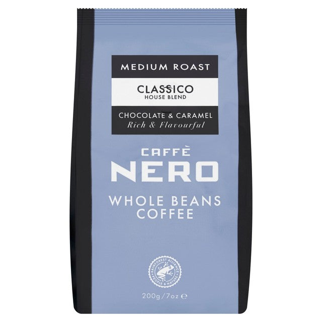 Caffe Nero Classico whole bean coffee 200g - British product