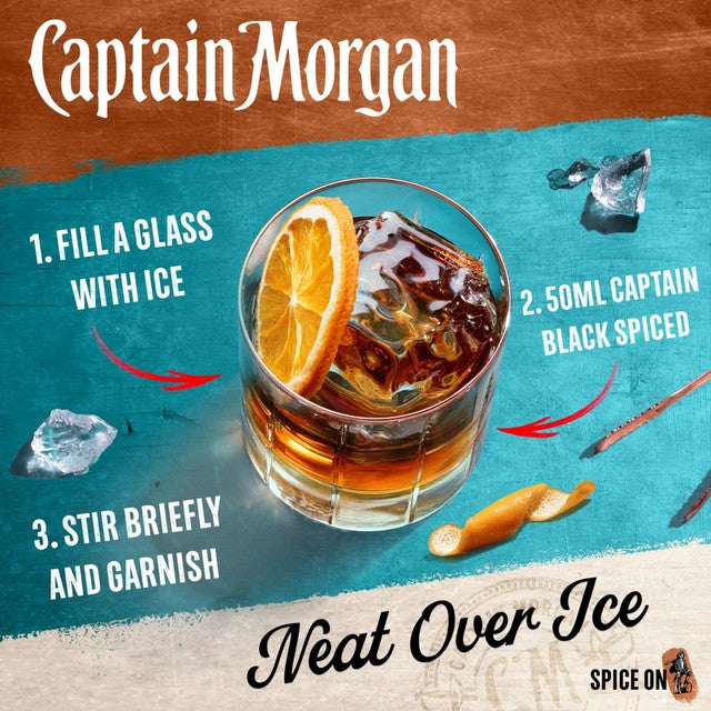 Captain Morgan Black Spiced spirit drink 70cl - British product