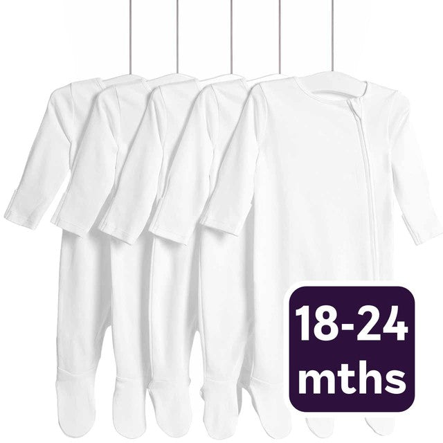 M&S sleepsuit White 18-24 months, imported from the UK