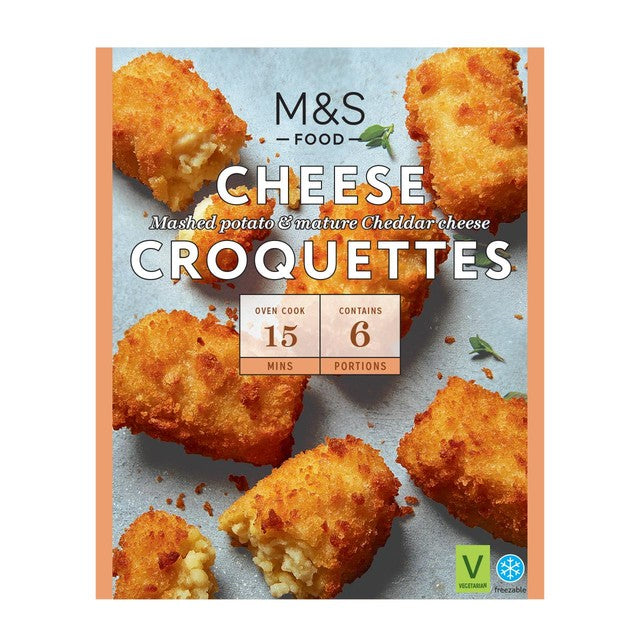 M&S cheddar cheese croquettes 250g, imported from the UK
