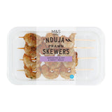 M&S King Prawn Skewers with Nduja Marinade 115g, imported from the UK