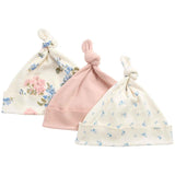 M&S girls cotton floral hats blush 6-12 months, UK version