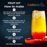 Bubbleology fruit bubble tea mixology kit with popping boba 430g - British product