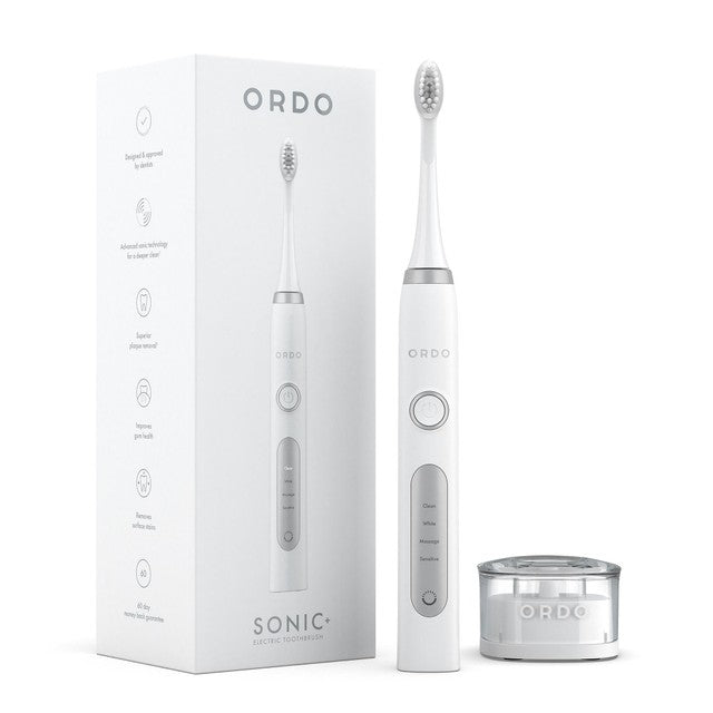 Ordo Sonic+ Electric Toothbrush White/Silver, imported from the UK