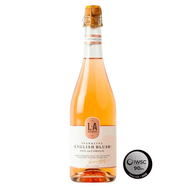 LA Brewery Sparkling English Blush Kombucha 750ml, UK version