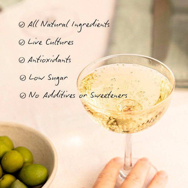 La Brewery White Rose non-alcoholic sparkling tea, imported from the UK