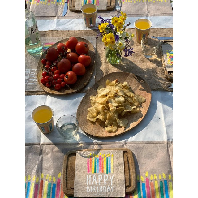 Talking Tables Happy Birthday paper plates 23cm diameter (British brand)