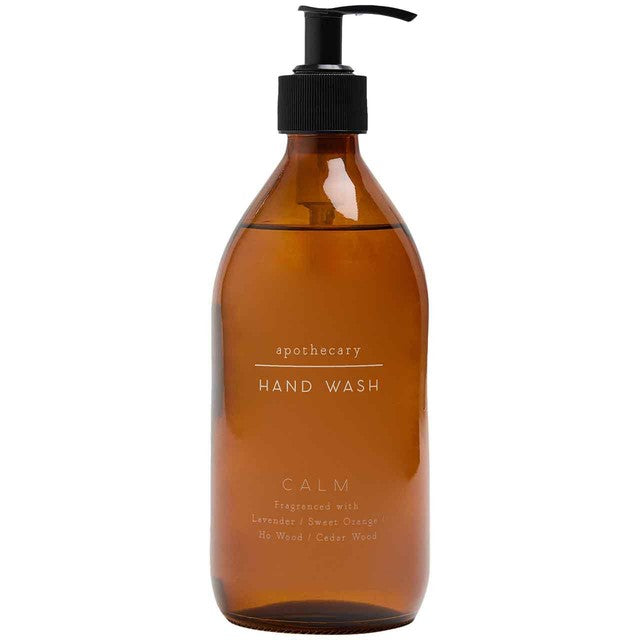 M&S Apothecary Calm Hand Wash refillable glass bottle - British product