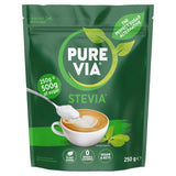 Pure Via Stevia Sweetener 250g, imported from the UK