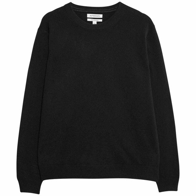M&S cashmere jumper black XL, imported from the UK
