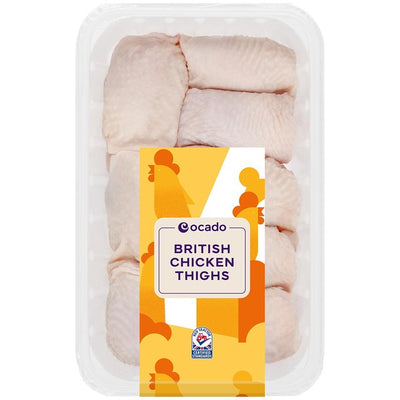 M&S Ocado British Chicken Thighs Skin-On Fresh Poultry 1kg- Buy online at McGrocer