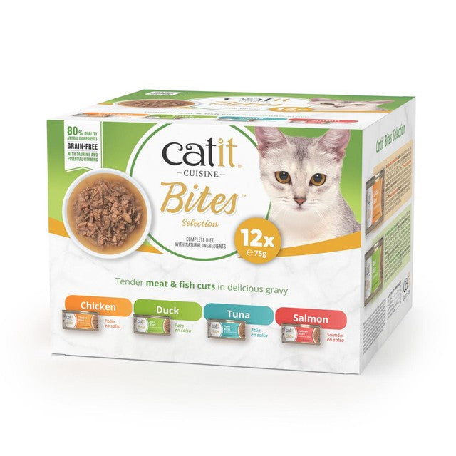 Catit Bites Variety Pack wet cat food, UK version