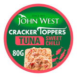 John West Cracker Toppers Thon Sauce Chili Doux 80g, version britannique