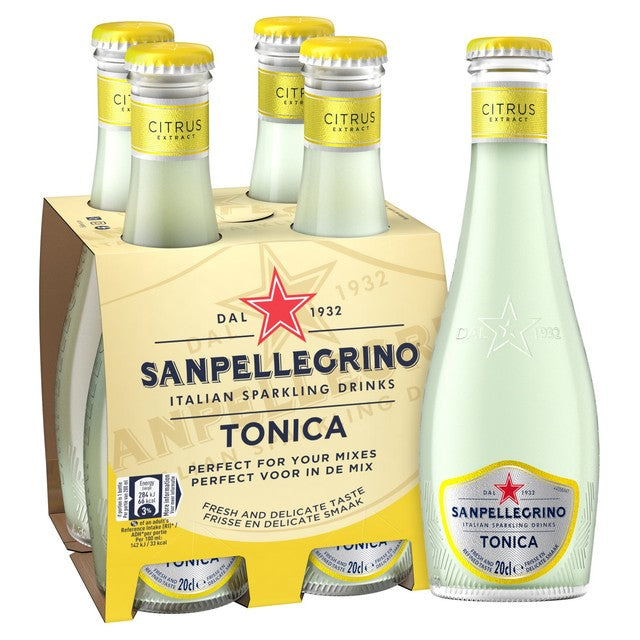San Pellegrino citrus tonic water 4 x 200ml (British brand)