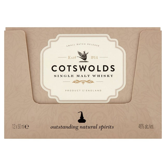 Cotswold Distillery Single Malt Whisky miniatures 12 x 5cl - British product