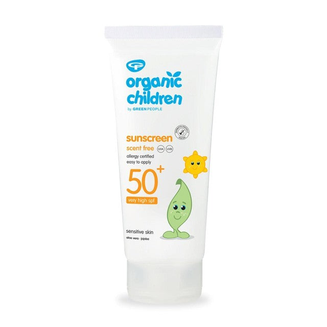 Green People children scent free sunscreen SPF50+ 150ml - British product