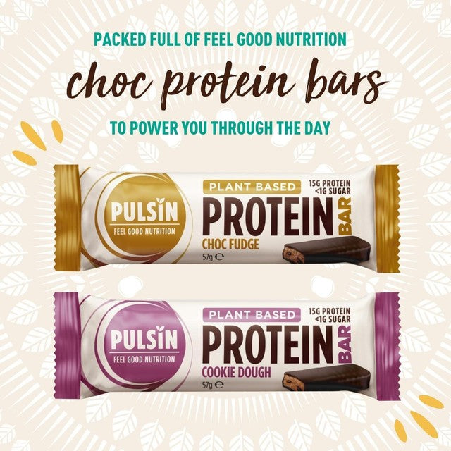 Pulsin cookie dough protein bar 57g, imported from the UK