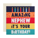 M&S Nephew Cake Birthday Card 15cm x 15cm, imported from the UK