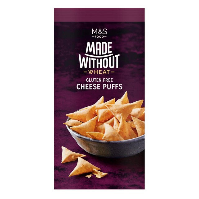 M&S Made Without Cheese Puffs potato snack 100g, imported from the UK