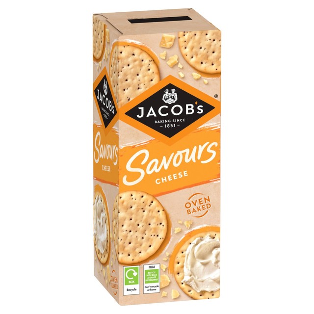 Jacob's cheese crackers 150g, UK version