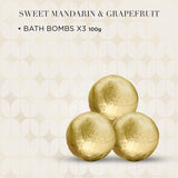 Baylis & Harding sweet mandarin grapefruit bath bomb gift set (British brand)