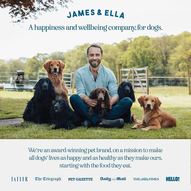 James & Ella raw kibble dog food with freeze-dried game, UK version