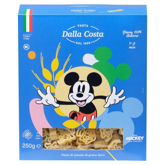 Dalla Costa Disney Mickey Mouse pasta 250g - British product