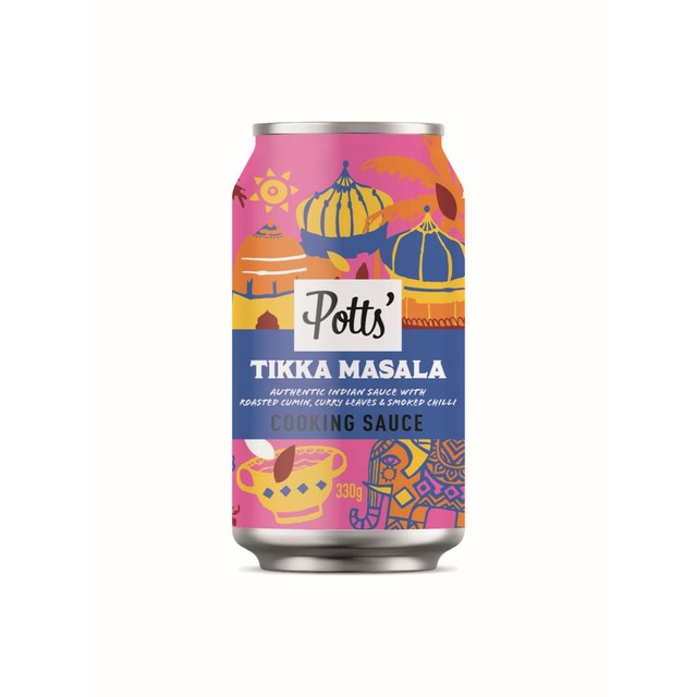 Potts Tikka Masala Curry Sauce, imported from the UK