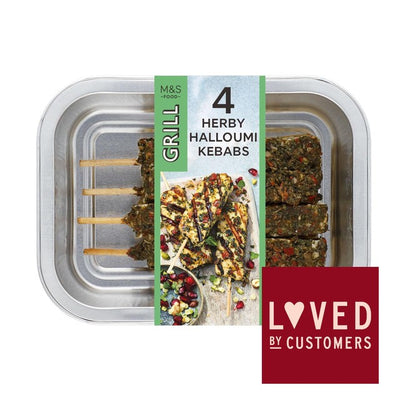 M&S Grill Halloumi-grillspyd med Chimichurri og Paprika Vegetarisk 225g