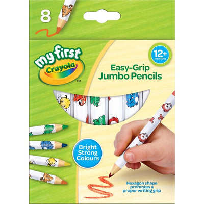 M&S Crayola My First Jumbo Decorated Colouring Pencils 8-Pack- Buy online at McGrocer
