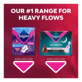 Bodyform Ultimate Ultra Night sanitary towels 8 per pack - British product