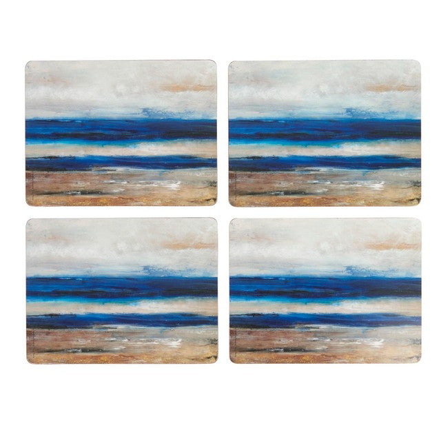 Creative Tops Blue Abstract placemats pack of 4 30x23cm - British product