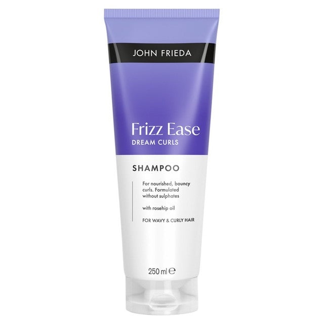 John Frieda Frizz Ease Dream Curls Curl Shampoo bottle, imported from the UK