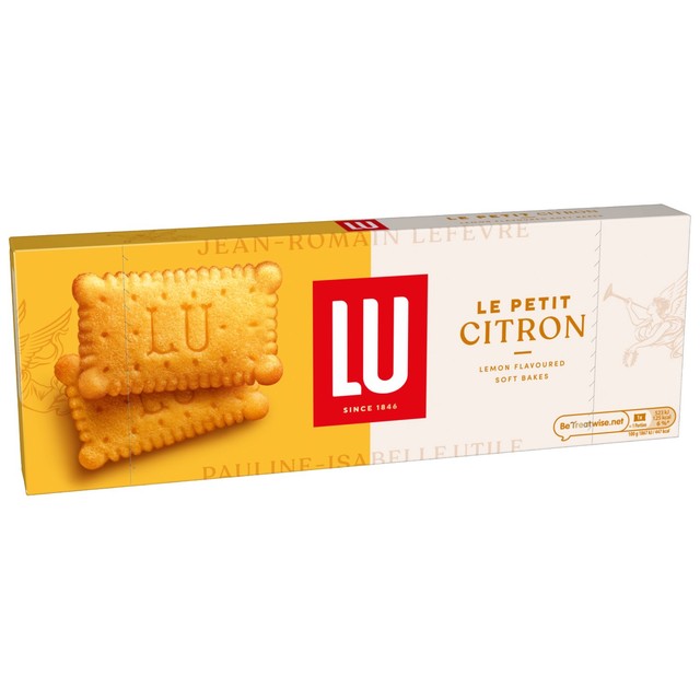 LU Le Petit Citron lemon flavoured soft bakes biscuits 140g, UK version