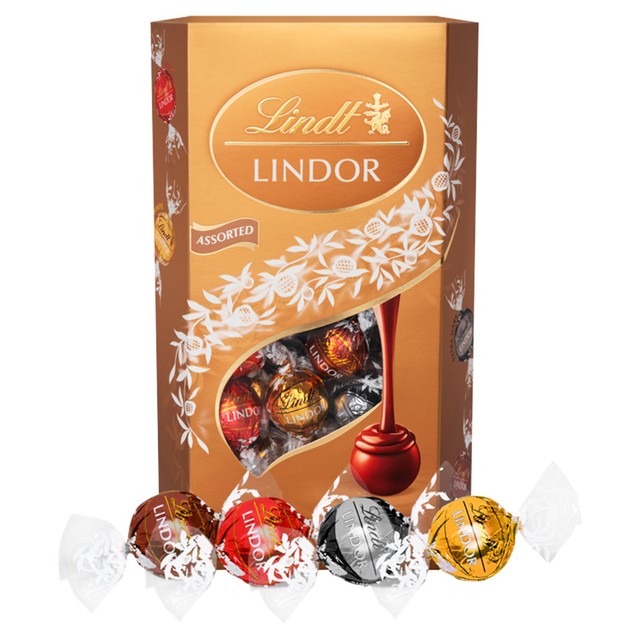 Lindt Assorted Chocolate Truffles 600g box, UK version