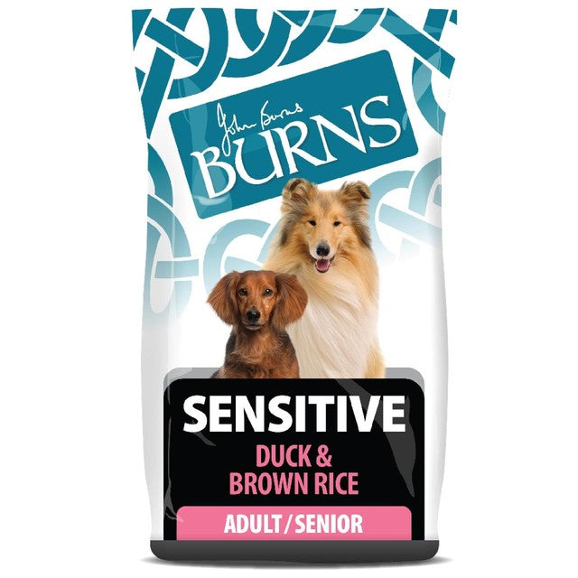 Burns sensitive duck and brown rice dog food 2kg - British product