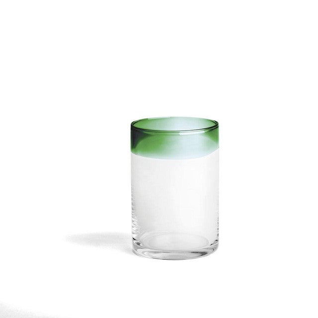 Daylesford green high tumbler glass 500ml - British product