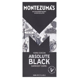 Montezuma's Absolute Black dark chocolate bar 90g, imported from the UK