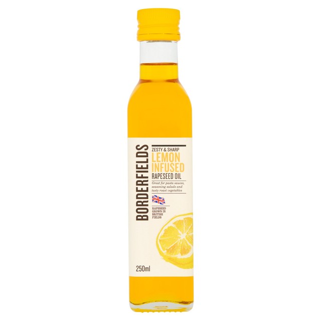 Borderfields lemon infused rapeseed oil 250ml - British product