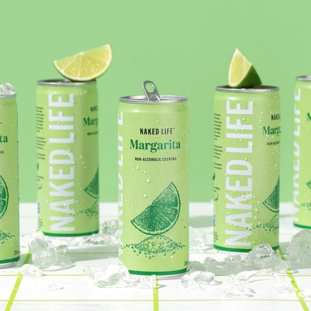 Naked Life Margarita alcohol-free cocktail 4 x 250ml, imported from the UK