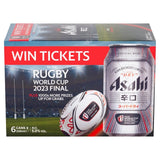 Asahi Super Dry lager beer 6 x 330ml cans - British product