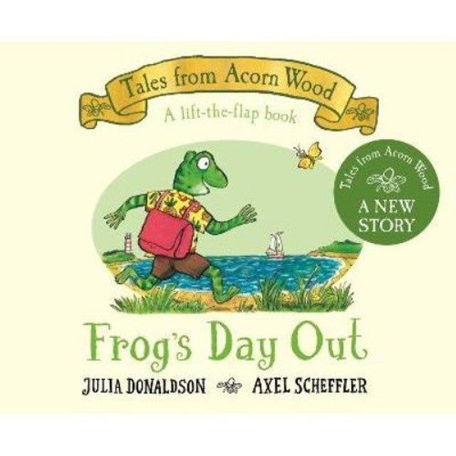 Gardners Frog's Day Out lift-the-flap children's story book - British product
