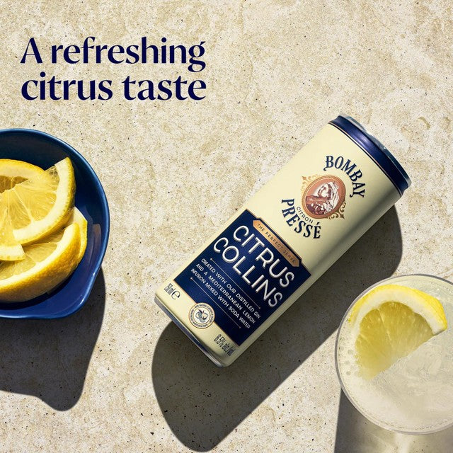 Bombay Sapphire Citron Pressé gin cocktail lemon 250ml, UK version