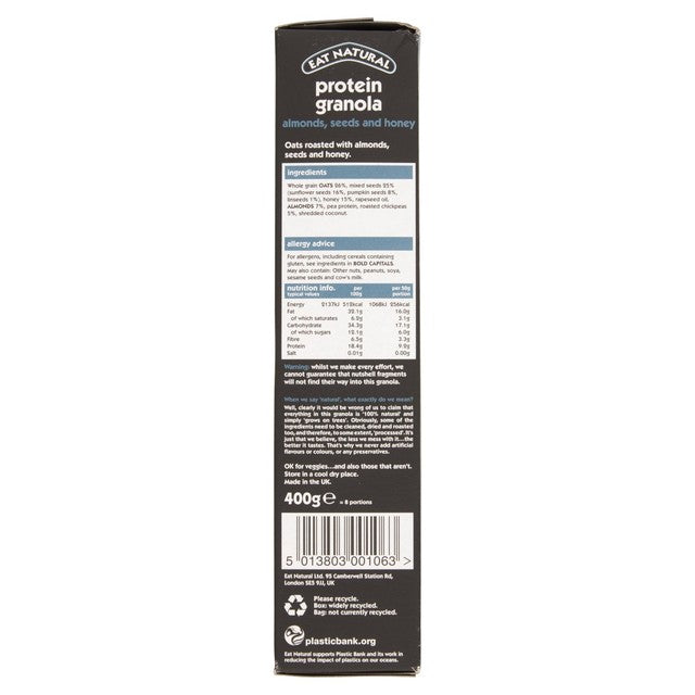 Eat Natural protein granola with almonds, seeds and honey - British product