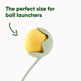 Beco Pets natural rubber fetch ball yellow - British product