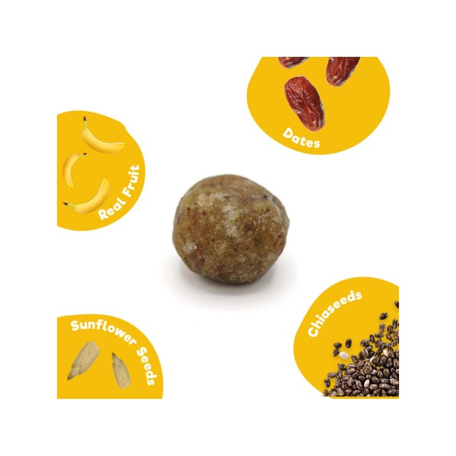 Good4U banana fruit and seed snack balls 5 x 20g multipack, UK version
