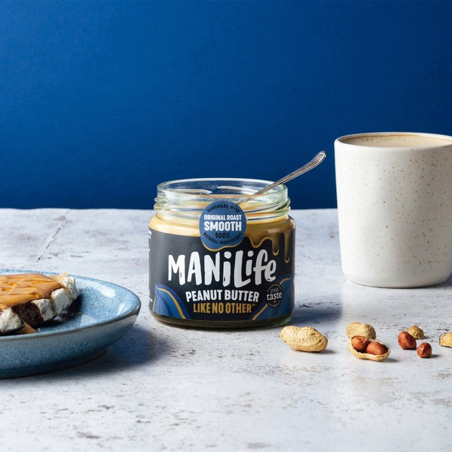 ManiLife Original Roast Smooth peanut butter 275g, imported from the UK