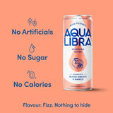 Aqua Libra blood orange mango sparkling water, imported from the UK