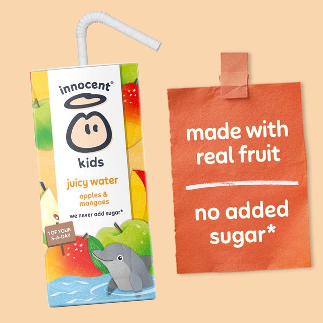 Innocent Kids Juicy Water apples and mangoes 3 x 200ml, UK version