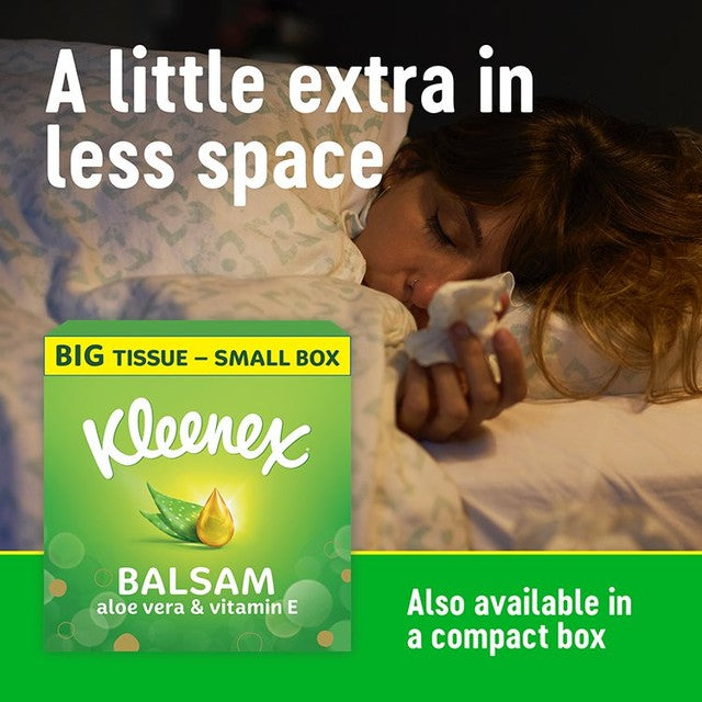 Kleenex Balsam Tissues Box 64 Pack, UK version